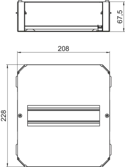 OBO GMPL9 2 Montageplatte f.Einbau 9 TE 