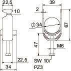 OBO BS-H1-K-34 FT Bügelschelle 2056 