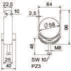 OBO BS-H1-K-58 FT Bügelschelle 2056 