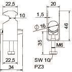 OBO BS-H1-K-16 FT Bügelschelle 2056 