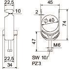 OBO BS-H1-K-40 FT Bügelschelle 2056 