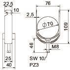 OBO BS-H1-K-70 FT Bügelschelle 2056 