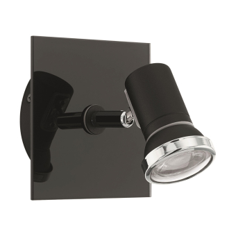 EGLO Wandleuchte/1 Schwarz/Chrom   33677 