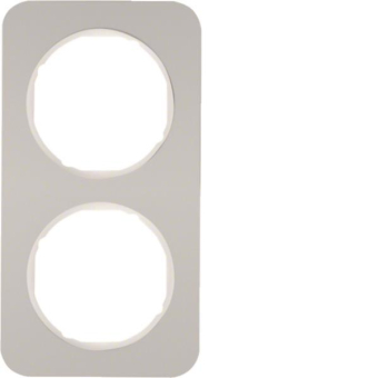 Berker Rahmen R.1 Alu/polarweiß 10122174 