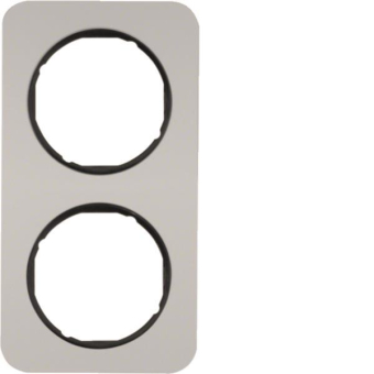 Berker Rahmen R.1 Alu/schwarz   10122184 