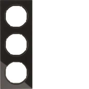 Berker Rahmen R.3 Glas, schwarz 10132216 