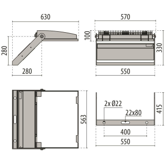 PIL GUELL 4 420 A40/W 840 GR94   3117452 