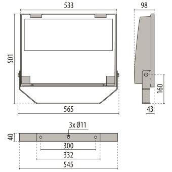 PIL GUELL 3 220 A40/W 840 GR94   3117362 