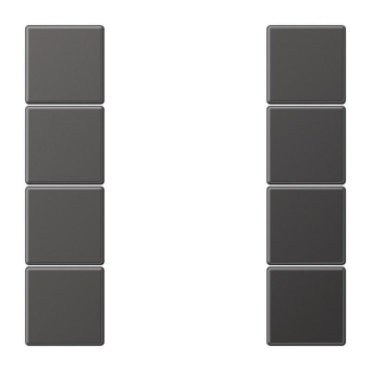 Jung Tastensatz 4fach kpl     AL2504TSAD 