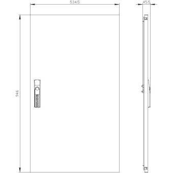 Siemens ALPHA400 DIN Tür,  8GK9511-6KK52 
