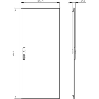 Siemens ALPHA400 DIN Tür,  8GK9510-8KK52 