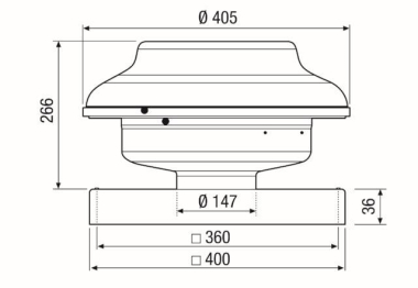 MAICO Mini-Dachventilator für den EHD 15 