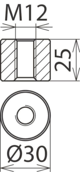 DEHN Anschlussstück Form B 336020 336020 