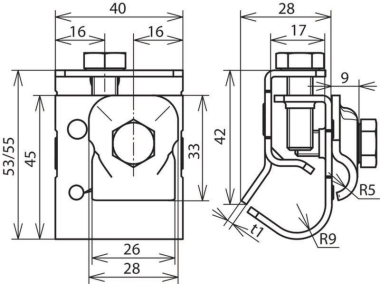 DEHN Dachrinnenklemme             339060 