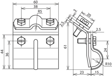 DEHN Dachrinnenklemme             339010 