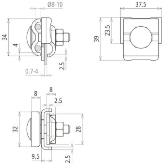 Dehn 365018  FK KB DUL 6.10 KBF0.7 4 V2A 