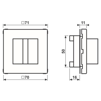 Jung Rufmodul             NRSLS0834RMSWM 