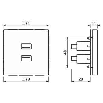 JG Multimediaanschlusssystem  MALS1153WW 