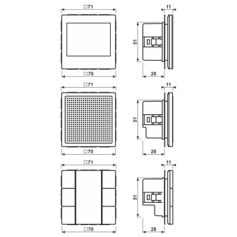 Jung Video-Innenstation weiß  SIVILS627W 