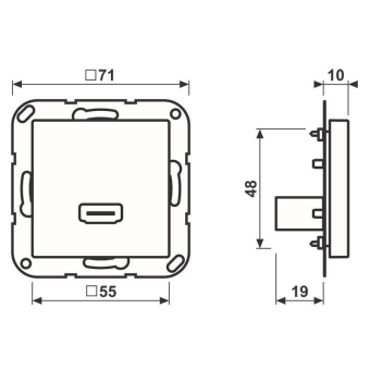 JG Multimediaanschluss HDMI MAA1112ANM 