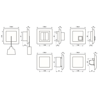 Jung Notrufset             NRSAS0834-2WW 