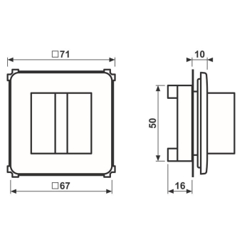 Jung Rufmodul alpinweiß    NRSCD0834RMWW 