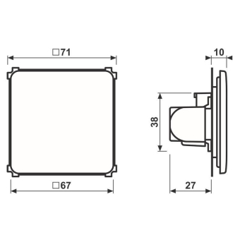 Jung USV-Modul alpinweiß  NRSCD0834USVWW 