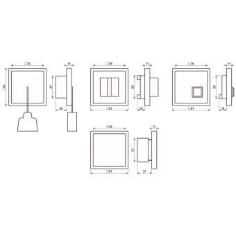 Jung Notrufset Serie LS    NRS AL 0834-L 