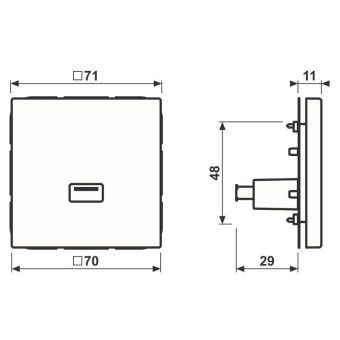 JG Multimediaanschlusssystem  MALS1122WW 