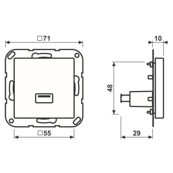 JG Multimediaanschlusssystem   MAA1122WW 