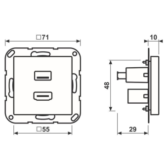 JG Multimediaanschlusssystem   MAA1163WW 