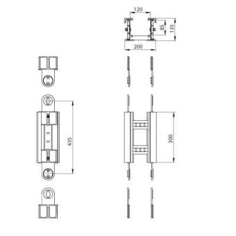 Unex Gelenkbogen vertikal       67232-04 