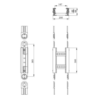 Unex Gelenkbogen vertikal       67212-04 