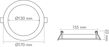 NOBIL LED Panel Flat 130 R    1561301043 