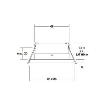BRUM Einbaumodul quadratisch,   37006420 