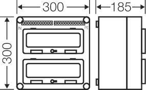 HENS Automaten-Gehäuse 2R 24TE 2  MI1222 