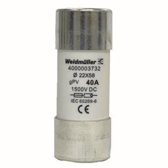 Weidmüller FUSE WSFL 22X58 40A 1K5V GPV 