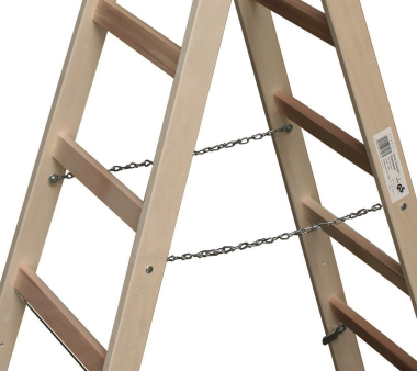 Krause Holz-Sprossen-Doppelleiter 2x5 