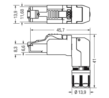 WAGO 750-979/000-013 PROFINET-Stecker, 
