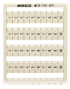 WAGO 209-602 WSB-Beschriftungskarte, als 