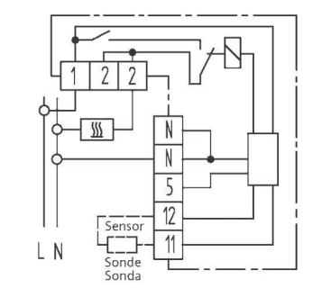 Eberle AP-Raumtemperaturregler   RTR R1T 