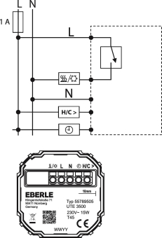 Eberle Smart Home  UTE 3500-RAL9016-G-55 