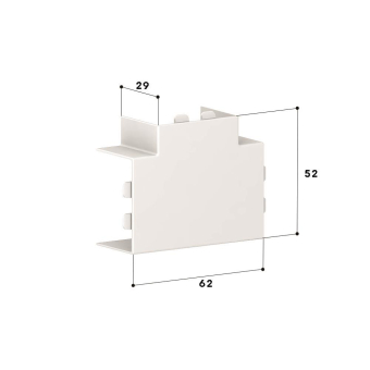 GGK 13449 T-Stück    LFG-T25x40alpinweiß 