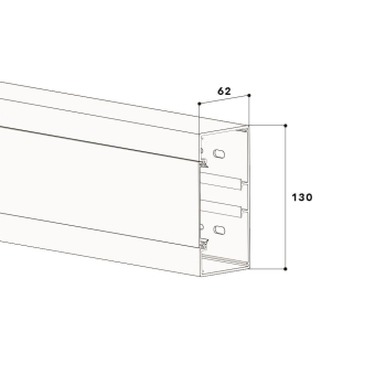 GGK Brüstungskanal BR 60x130/80-9005, 