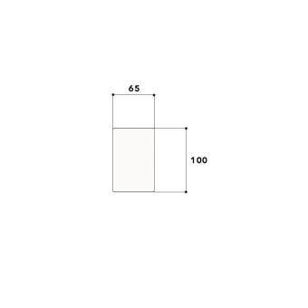 GGK 18373 Endstück BR3-ES60x110cremeweiß 