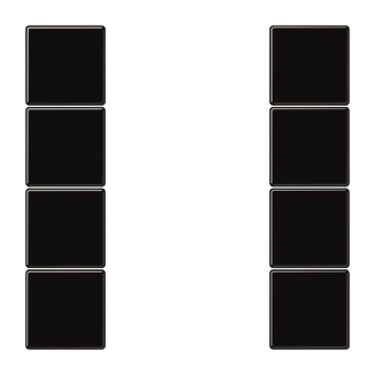 JG Tastensatz komplett 4fach  LS504TSASW 