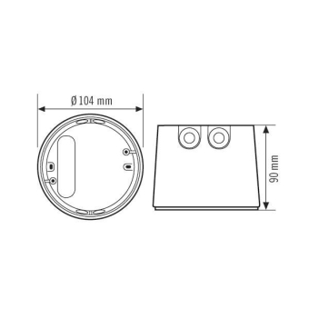 Esylux Aufputzdose-C XL IP20  EP10426278 