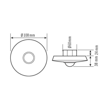 ESY Decken-Bewegungsmelder MD-C360i/8MIC 