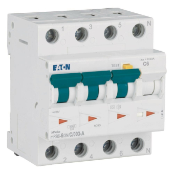 EATON mRB6-6/3N/C/003-A FI/LS 6A  120657 