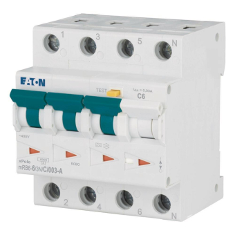 EATON mRB6-6/3N/C/003-A FI/LS 6A  120657 